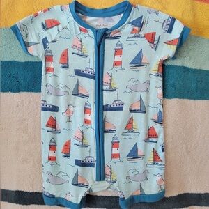 Little sleepies set sail shortie